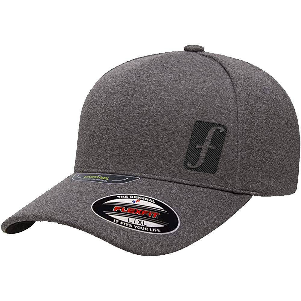 f-SOLID FLEXFIT HAT (Black CORP SNOWBOARDS Emblem) – FORUM